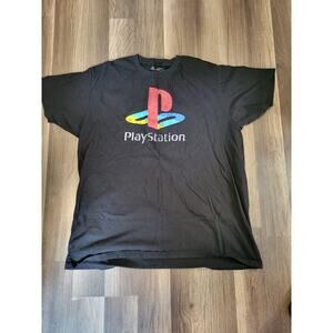 Men's PlayStation Black Graphic Logo Short Sleeve Tee Size XL